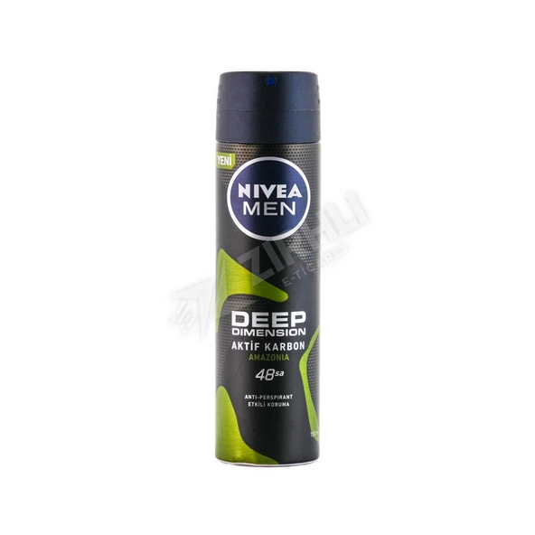 2 ADET Nivea Men Deep Dimension Amazon Deo 150 Ml ürün görseli 1