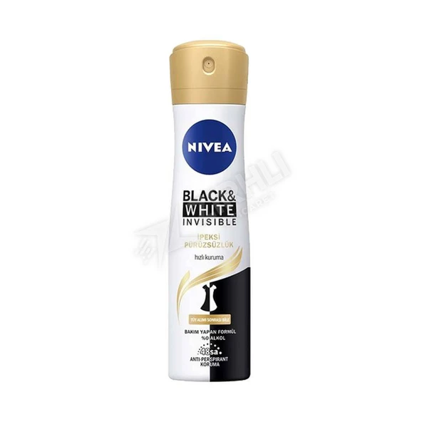 2 ADET Nivea Invisible B&W Silk Smoth Women  Deodorant 150 Ml ürün görseli 1