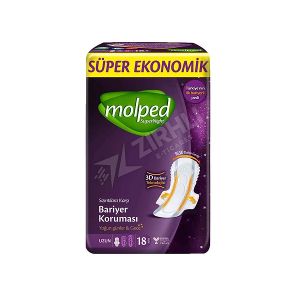 2 ADET Molped Supernight Uzun 18Li Süper Ekonomik ürün görseli 1