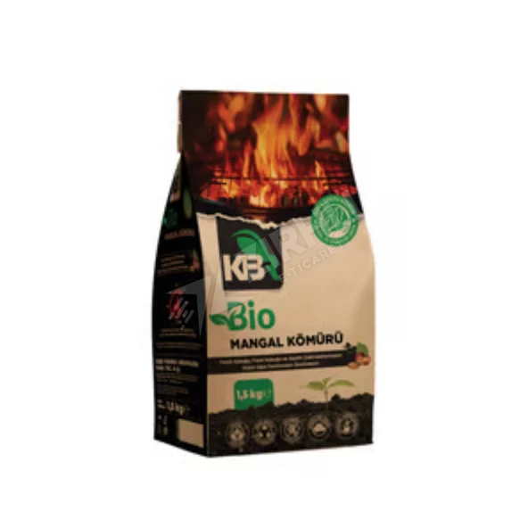 2 ADET Kbr Bio Mangal Kömürü 1,5 Kg (Kraft Ambalaj) ürün görseli 1