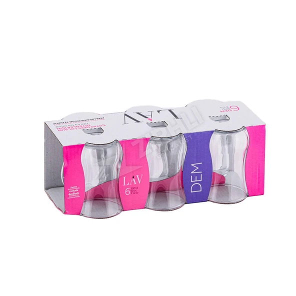 2 ADET Lav Küçük Çay Bardakları 6 Lı  Lv-30011E ürün görseli 1
