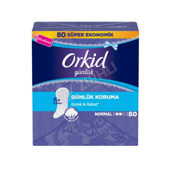 2 ADET Orkid Günlük Ped Normal 80'li ürün görseli 1