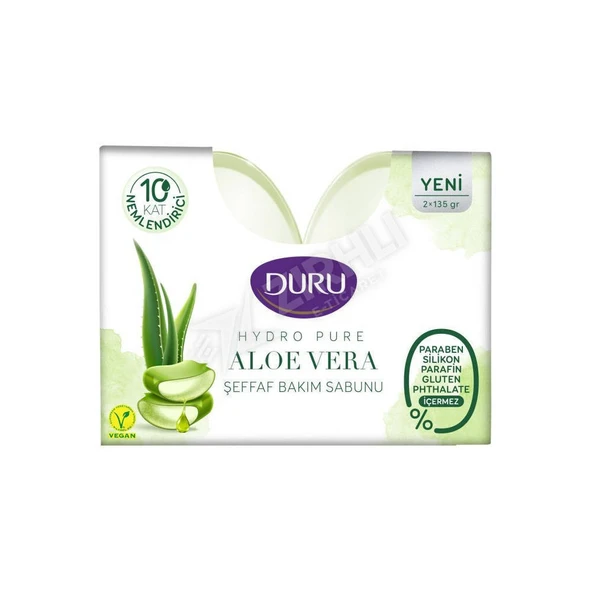 2 ADET Duru Hydro Pure  Kalıp Sabun 270 Gr Aloevera ürün görseli 1