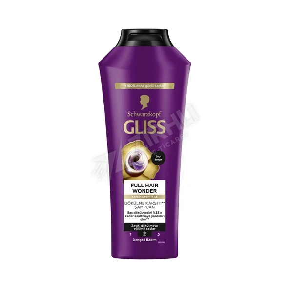 2 ADET Gliss Full Hair Wonder Şampuan 400 Ml ürün görseli 1