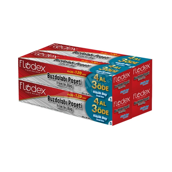 2 ADET Flodex Buzdolabı Poşeti 4 Al 3 Öde Küçük Boy (20X30) ürün görseli 1