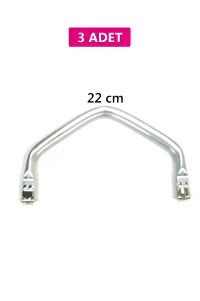 Gizli Metal Çanta Bursu - 3 Adet - 22 cm - Metal Çanta Aparatı Çanta Aksesuarı ürün görseli 1