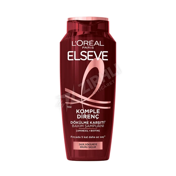2 ADET Elseve Komple Direnç Dökülme Karşıtı Şampuan 300 Ml ürün görseli 1