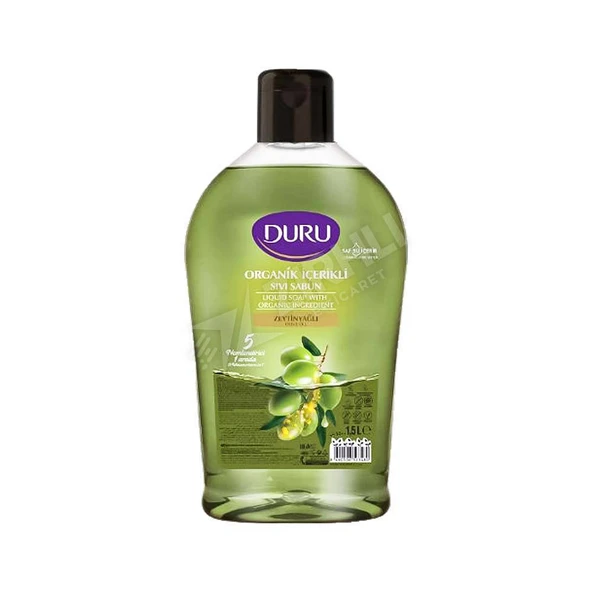 2 ADET Duru Sıvı Sabun Zeytinyağlı 1.5 Lt ürün görseli 1