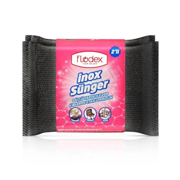 2 ADET Flodex İnox Sünger 2'li ürün görseli 1