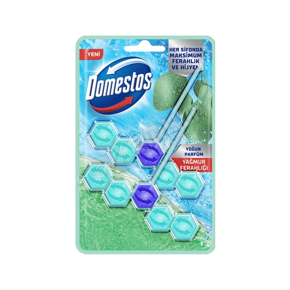 2 ADET Domestos Wc Blok Duopack Yağmur Ferahlığı 100 Gr ürün görseli 1