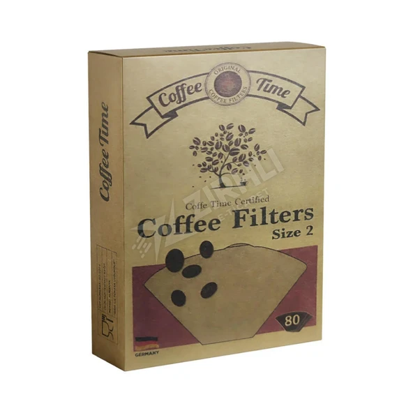 2 ADET Coffe Time Kahve Filtre Kağıdı No:2 80'li ürün görseli 1