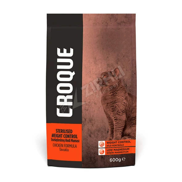 2 ADET Croque Tavuk Etli Kısırlaştırılmış Kedi Maması 600 Gr ürün görseli 1