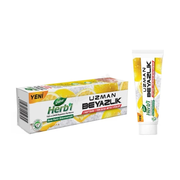 2 ADET Dabur Herb'l Beyazlatıcı Tuz&Limon Diş Macunu 100 Gr ürün görseli 1
