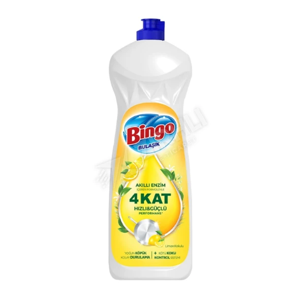 2 ADET Bingo Sıvı Bulaşık Deterjanı Limon 650 Ml ürün görseli 1