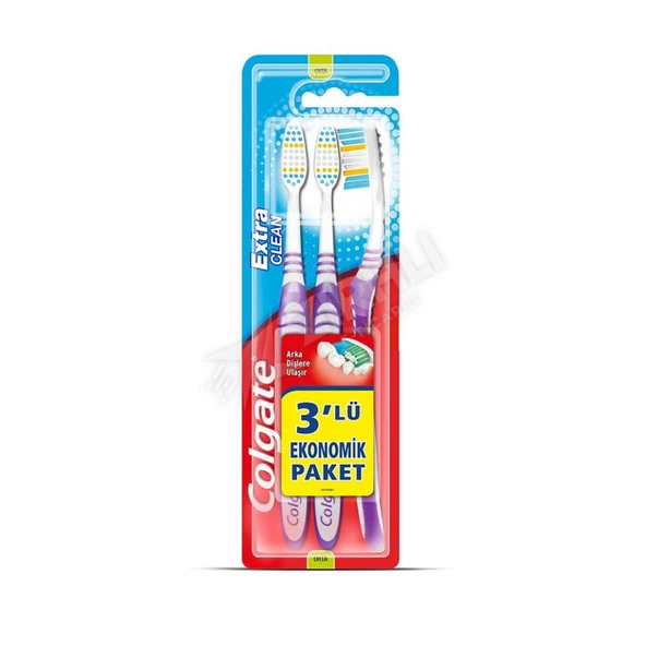 2 ADET Colgate Diş Fırçası Extra Clean (2+1) ürün görseli 1