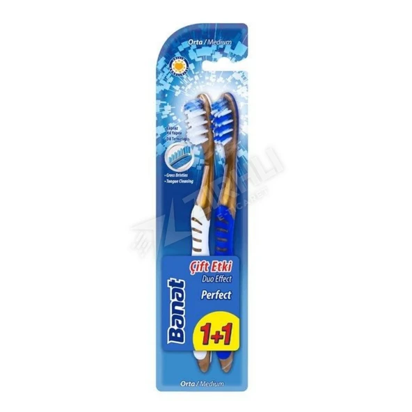 2 ADET Banat Diş Fırçası Perfect ( 1+1 ) Orta ürün görseli 1