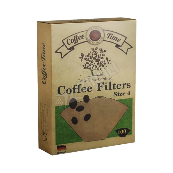 2 ADET Coffe Time Kahve Filtre Kağıdı No:4 100'lü ürün görseli 1