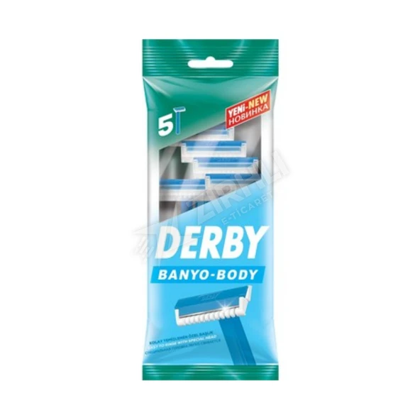 2 ADET Derby Banyo Tıraş Bıçağı 5'li Poşet Tek Bıçaklı ürün görseli 1