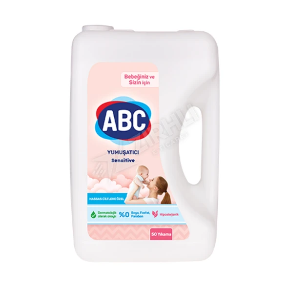 2 ADET Abc Soft Çamaşır Yumuşatıcı Sensitive 5 Lt ürün görseli 1