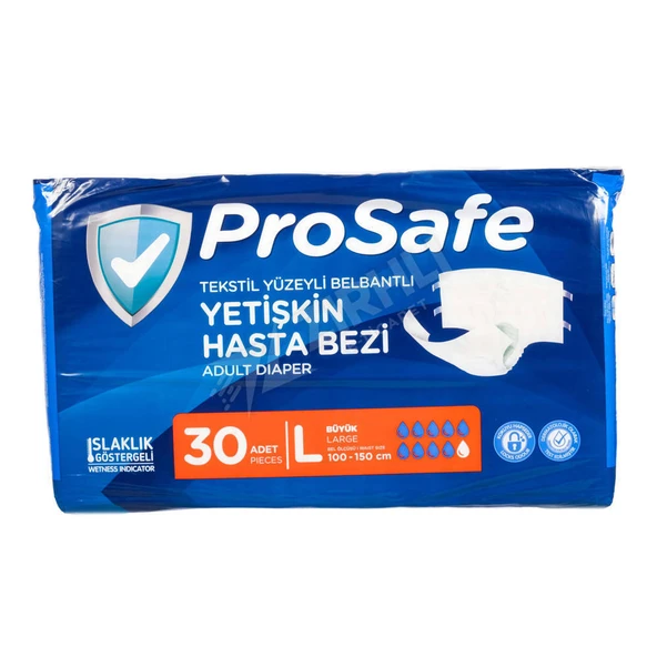 Prosafe Büyük Hasta Bezi L Beden 30Lu ürün görseli 1