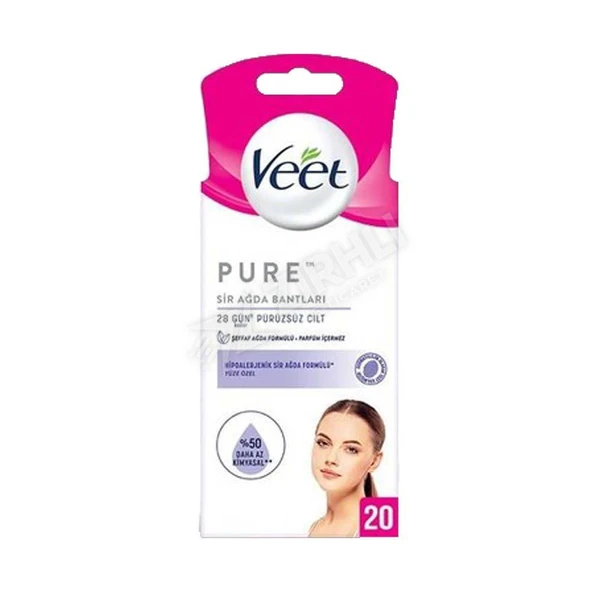 Veet Püre Sir Yüz Ağda Bandı 20 Li ürün görseli 1