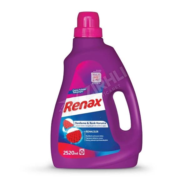 Renax Sıvı Çamaşır Deterjanı Renkliler 2520 Ml ürün görseli 1