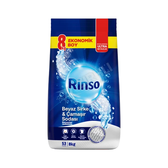 Rinso Toz Beyaz Sirke Ve Soda 8 Kg ürün görseli 1