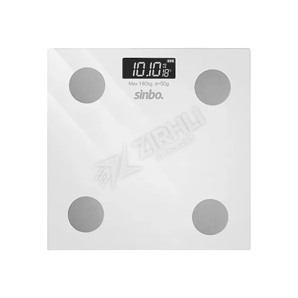 Sinbo Sbs-4474 Baskül Yağ Ölçer Fonksiyonlu Akıllı Bluetooth ürün görseli 1