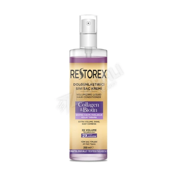 Restorex Dolgunlaştırıcı Sıvı Saç Kremi 200 Ml ürün görseli 1
