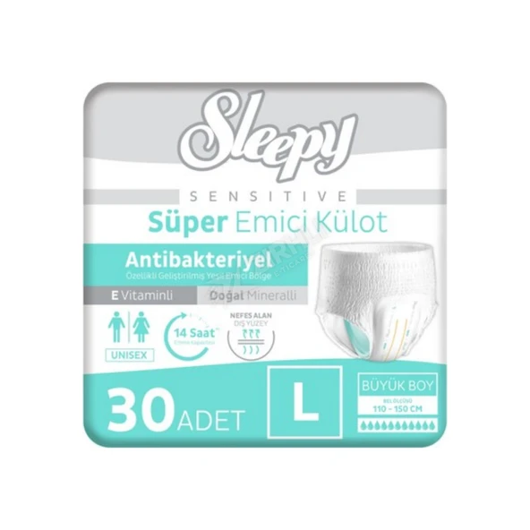 Sleepy Antibakteriyel Emici Külot L Boy 30'lu ürün görseli 1