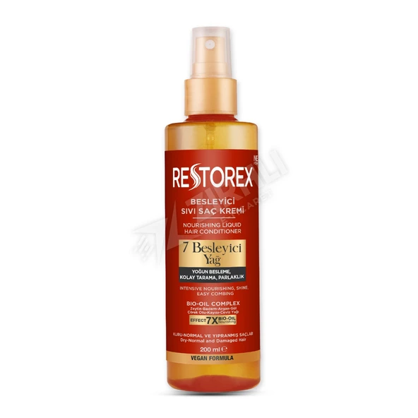 Restorex Sıvı Saç Kremi 7 Besleyici Yağ 200 Ml ürün görseli 1