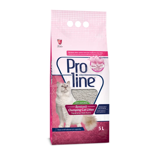 Proline Bebek Pudralı Bentonit Kedi Kumu 5 Lt ürün görseli 1