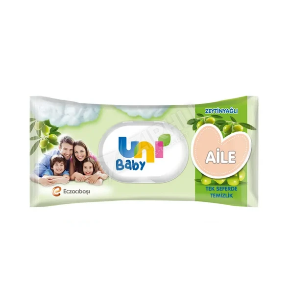 Uni Baby Islak Havlu Zeytinyağlı 90'lı ürün görseli 1
