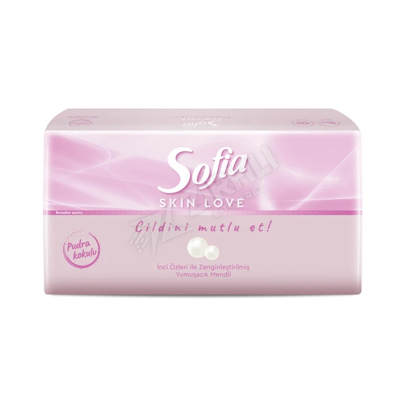 Sofia Skin Love Pudra Mendil 100 Lü ürün görseli 1