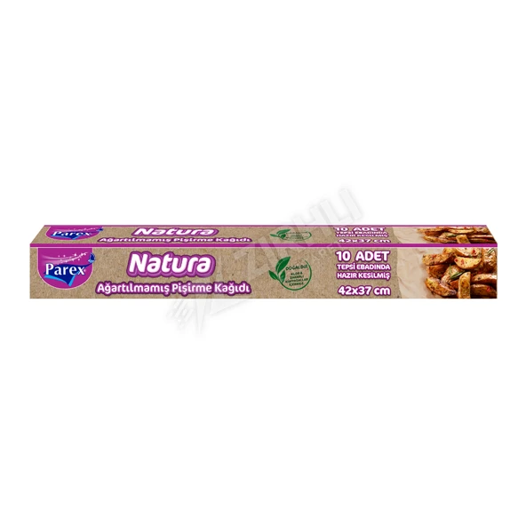 Parex Natura Ağartılmamış Pişirme Kağıdı Hazır Kesilmiş 10'Lu ürün görseli 1