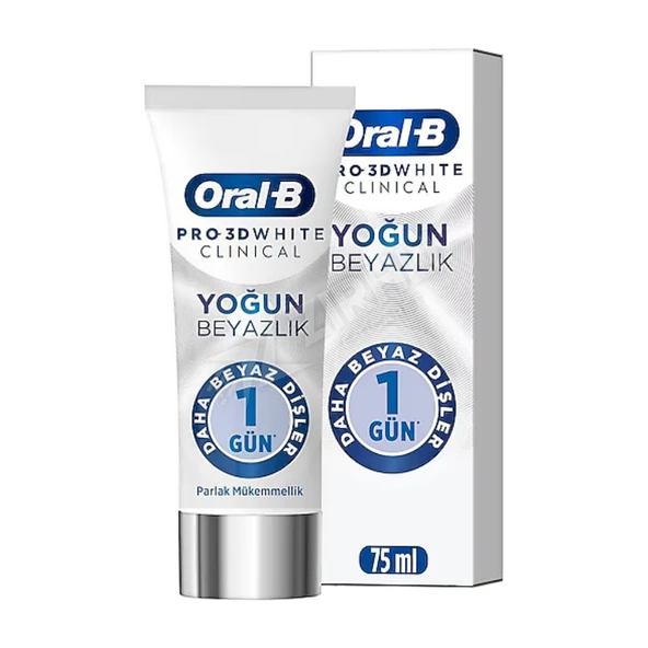 Oral-B Pro Diş Macunu 3Dw Clinical Parlak Beyaz 75 Ml ürün görseli 1
