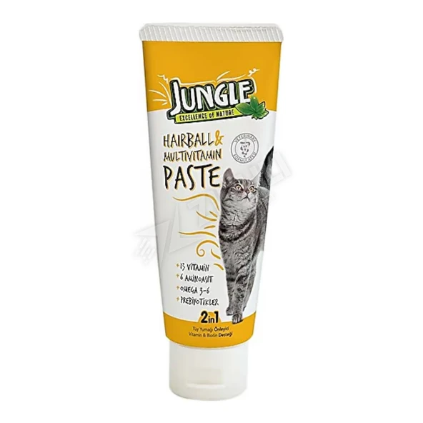 Jungle Kedi Macunu Tüy Yumağı Önleyici Ve Multivitamin 75 Ml ürün görseli 1