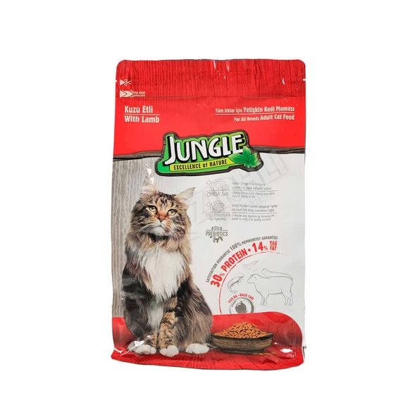 Jungle Yetişkin Kedi Maması 1,5 Kg Kuzu Etli ürün görseli 1