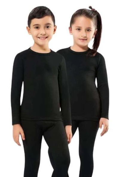 Kota 1 Adet Kız Erkek Çocuk Termal Siyah İçlik Fanila Body Takım 2005 ürün görseli 1