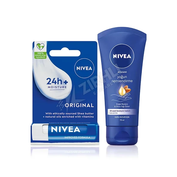 Nivea El Kremi 75 Ml +  Dudak Kremi 4,8 Gr Hediyeli ürün görseli 1