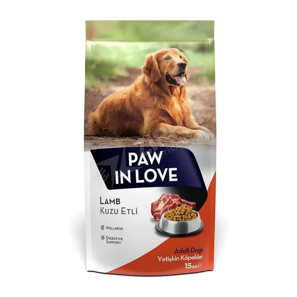 Paw In Love Kuzulu Yetişkin Köpek Maması 15 Kg ürün görseli 1