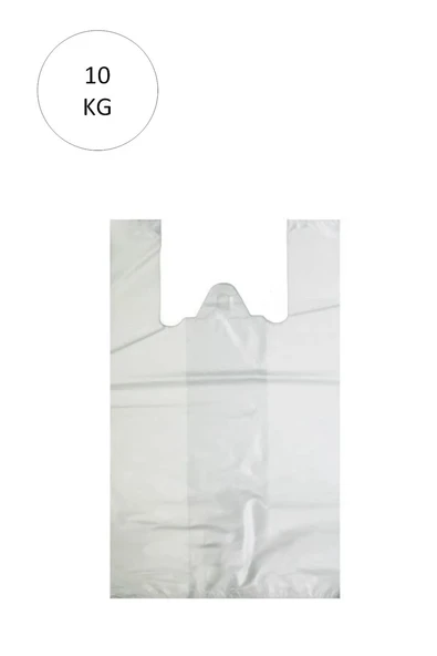 Beyaz Atlet Poşet Küçük Boy 25x45 cm Takriben 1.110 Adet 10 Kg ürün görseli 1