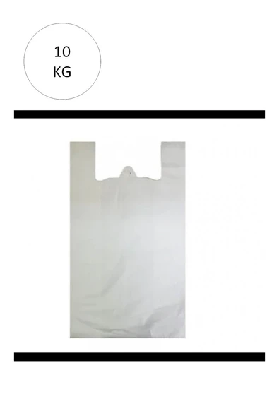 Beyaz Atlet Poşet Mini Boy 20x34 cm Takriben 2.350 Adet 10 Kg ürün görseli 1