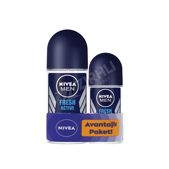 Nivea Fresh Erkek Roll-On 50 Ml +  Roll-On 25 Ml Hediye ürün görseli 1