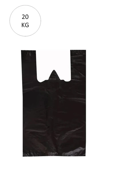 Siyah Atlet Poşet Büyük Boy 50x90 cm Takriben 240 Adet 20 Kg ürün görseli 1