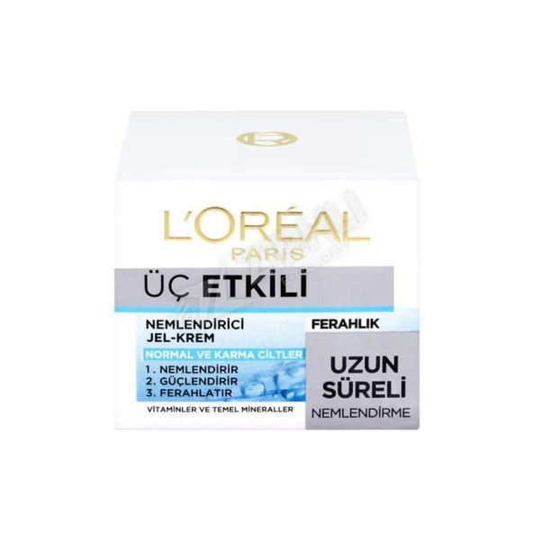 Loreal Paris Üç Etkili Nemlendirici Krem 50 Ml ürün görseli 1