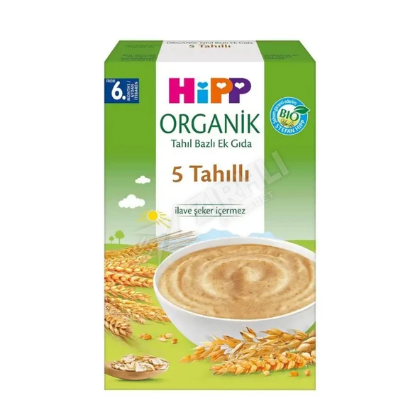 Hipp Organik 5 Tahıllı Tahıl Bazlı Ek Gıda 200 Gr ürün görseli 1
