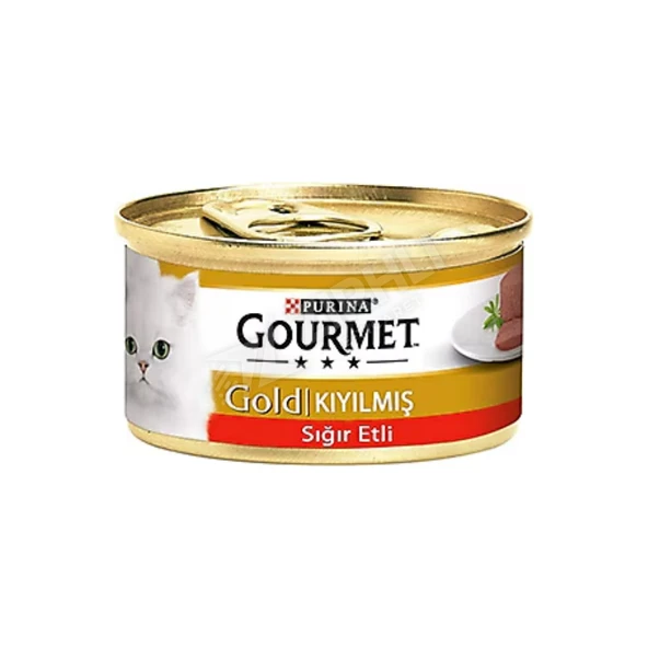 Gourmet Gold Kıyılmış Sığır Etli Yetişkin Kedi Konservesi 85 Gr ürün görseli 1
