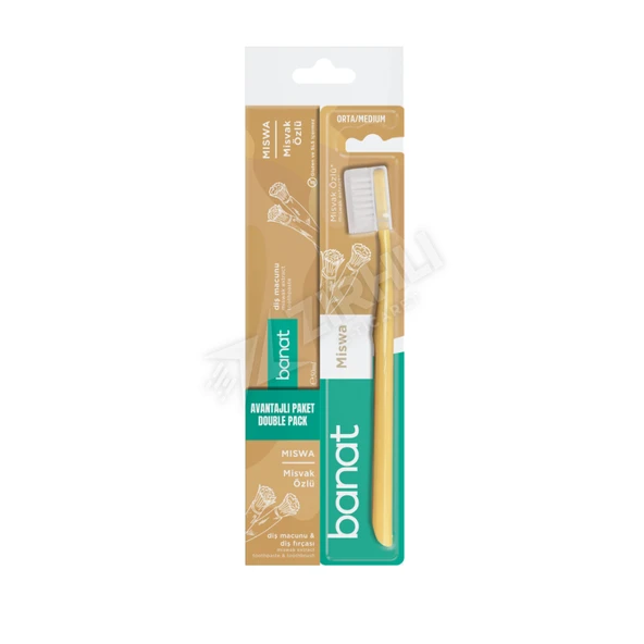 Banat Misvak Orta Diş Fırçası + 50 Ml Macun Set ürün görseli 1