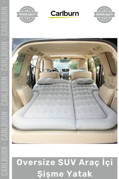 #Yatak Konforlu Kamp Karavan Ortopedik Kadife Oversize SUV Araç İçi Şişme Yatak 175x135x15 cm ürün görseli 1